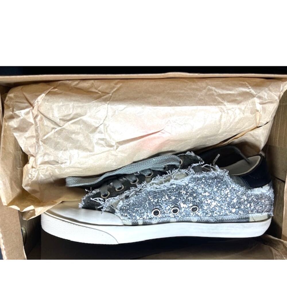 Mi.iM Grande Rubber Sole Lace-up Contrast Glitters Star Sneakers, Size 7.5 - Picture 14 of 14